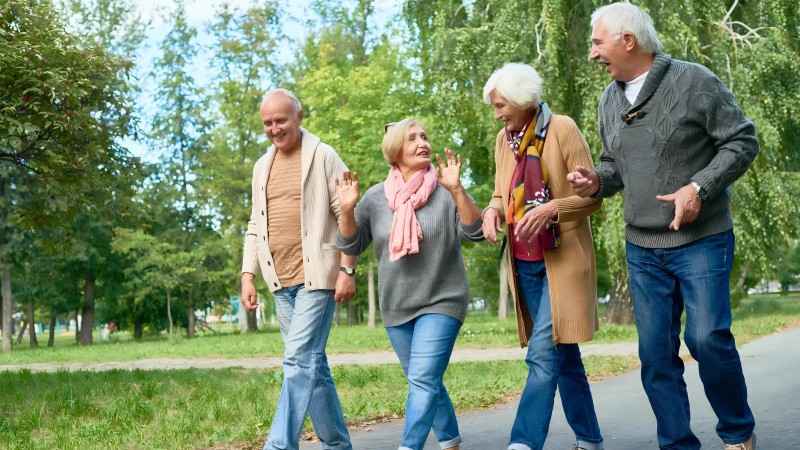 How seniors can stay healthy by walking during the fall and winter months